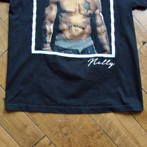 Nelly Rapper Unisex Graphic Tee Shirt Top Black Size Small Mens or Medium Large - Picture 3 of 5